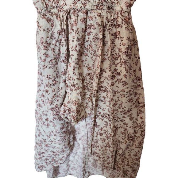 Art Class M Medium 7 8 Romper Dress Floral Long Sleeve Kids Girl Retro Look - Picture 4 of 10